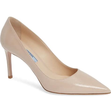 prada saffiano leather point toe pumps|Ivory Patent Saffiano Leather Pumps .